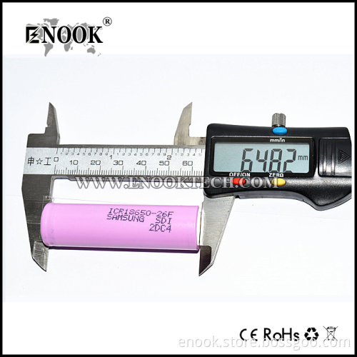 Samsung 26f 18650 3.7v 2600mah E-cig Battery